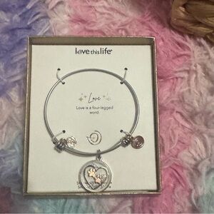 Love Is A Four-Legged Word Charm Bracelet